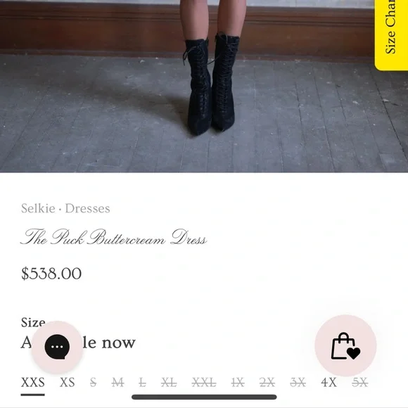 Selkie x Free People Floral Puff Sleeve Mini Dress buttercream dress - Picture 10 of 10